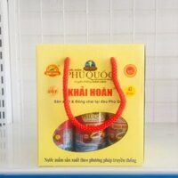 Nước mắm Phú Quốc Khải Hoàn 43 độ đạm (Hộp 6chai/90ml)
