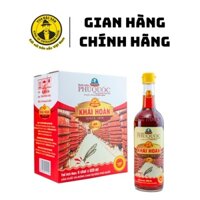Nước Mắm Phú Quốc Khải Hoàn 520ml 1 thùng 6 chai - chai thủy tinh 40 độ đạm