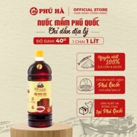 Nước mắm Phú Quốc Phú Hà 40 độ đạm - 1 Chai 1 lít