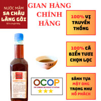 Nước Mắm Sa Châu Làng Gòi Vị  Cá Biển Tươi Chọn lọc 100% Vị Truyền Thống  500ml/chai