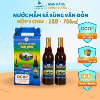 Nước mắm sá sùng Vân Đồn Vanbest 28N hộp 2 chai 700ml/chai
