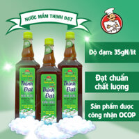 Nước mắm Thịnh Đạt nút xanh cốt Cá 37 độ đạm - 1 lít