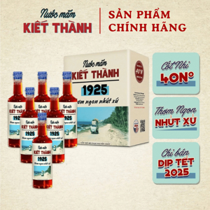 Nước mắm Tĩn Phan Thiết nhãn đỏ 500ml 40 độ đạm – thùng 6 chai