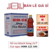 Nước mắm truyền thống hai non cà ná 32 độ đạm (thùng 6 chai 500 ml)