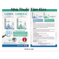 Nước mắt nhân tạo LUMIX Eye Drops 0.3%-Nước mắt nhỏ lens-Giúp giảm khô mắt, mỏi mắt-Nhập khẩu Anh Quốc-Dung tích 10ml