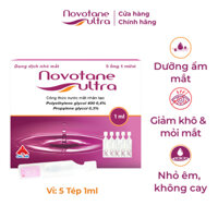 Nước mắt nhân tạo Novotane Ultra 1ml giúp bảo vệ mắt, dưỡng ẩm, giảm khô, giảm mỏi mắt - 6