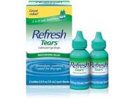 Nước mắt nhân tạo Refresh Tears Lubricant Eye Drops Mỹ hộp 2 chai*15ml