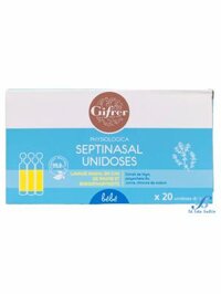 Nước Muối Gifrer Physiologica Septinasa Kháng Viêm, Trị Sổ Mũi Tép Vàng (20x5ml)