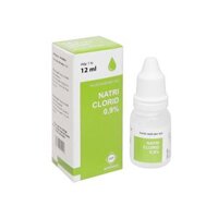 Nước muối nhỏ mắt, mũi Natri Clorid Medipharco 0,9% | Chai 12ml