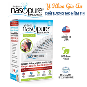 Nước muối rửa mũi xoang NASOPURE Refill Kit