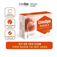 Nước muối sinh lý chứa bào tử lợi khuẩn LiveSpo Navax, vệ sinh và phòng ngừa giảm nguy cơ viêm nhiễm tai mũi họng