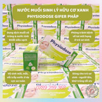 Nước Muối Sinh Lý Hữu Cơ Physiodose Pháp Hộp 40 Ống Cho Bé - Nước Muối Hồng, Nước Muối Xanh Pháp