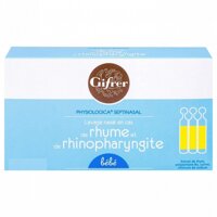 Nước muối sinh lý kháng viêm Gifrer Physiologica Septinasal Unidoses của Pháp hộp 20 ống 5ml (tép vàng)