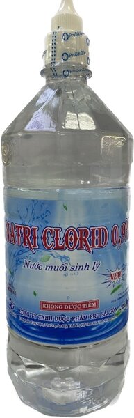 Nước muối sinh lý natriclorid 0,9% (chai/1000ml)