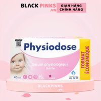 Nước muối sinh lý Physiodose (40 ống 5ml/hộp) vệ sinh tai, mũi, mắt cho bé