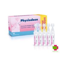 Nước muối sinh lý tép hồng Gilbert Physiodose, Pháp (40x5ml/ống) vệ sinh mũi, mắt hàng ngày cho bé và người lớn