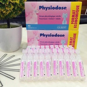 Nước muối vệ sinh cho bé Physiologica Pháp 40 ống/5ml (mẫu mới)