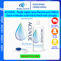 Nước ngâm lens Acuvue RevitaLens 300ml, nước ngâm kính áp tròng Acuvue RevitaLens - Buddy Central