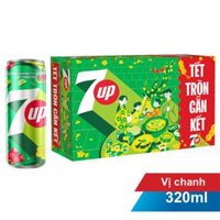 Nước Ngọt 7Up Thùng 24 Lon 320ml