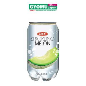 Nước ngọt có ga sparkling OKF vị dưa lưới lon 350ml