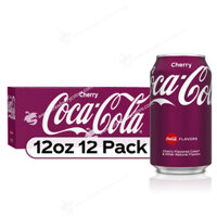 Nước Ngọt Có Gas Coca-Cola, Cherry Coke Soda, Lon 355 mL (12 Fl. Oz.), Lốc 12 Lon