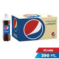 Nước ngọt có gas Pepsi - Thùng 24 chai 390ml