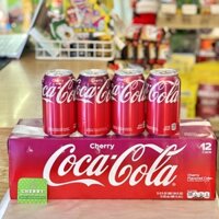 Nước Ngọt Coca Cola Cherry (vị cherry) Mỹ 355ml (Thùng)