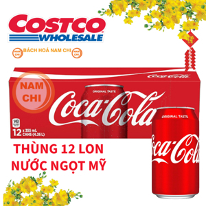 Nước ngọt Coca Cola Original Taste - 355ml x 12 Lon