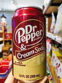 Nước ngọt Dr Pepper &Cream Soda 355ml – Lon