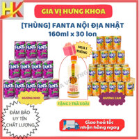 Nước Ngọt Fanta Nhật Bản, Thùng 30 Lon Fanta MINI, Nước Ngọt Có Ga Hương Nho, Hương Cam 160ml  giải khát cực đã…