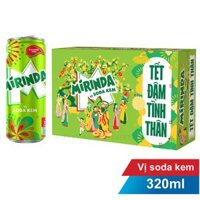 Nước Ngọt Mirinda Hương Soda Kem Thùng 24 Lon 320ml