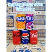 Nước Ngọt Nhật Coca/Pepsi/Fanta 160ml ( thùng 30 lon) Lý Mai