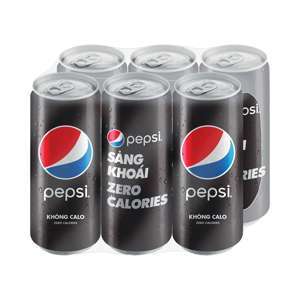 Nước ngọt Pepsi không calo - Lốc 6 lon 330ml