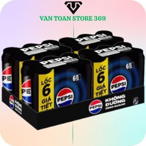 Nước ngọt Pepsi không calo - Thùng 24 lon 330ml