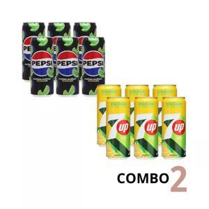 Nước ngọt Pepsi vị chanh không calo - Lốc 6 lon 330ml