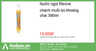 Nước ngọt Revive chanh muối bù khoáng chai 390ml