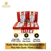 Nước Nhân Sâm Red Ginseng Drink Plus Hàn Quốc 70ml x 30G