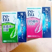 Nước Nhỏ Mắt Dùng Cho Đeo Lens / Kính Áp Tròng Renu Nhật Bản