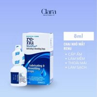 Nước nhỏ mắt lens Renu 8 ml, nước mắt nhân tạo dùng cho kính áp tròng Clara Lens