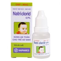 Nước nhỏ mắt mũi Natri Clorid 0.9% 10ml