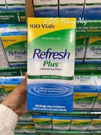 Nước nhỏ mắt, nước mắt nhân tạo dạng tép Refresh Tears Lubricant Eye Drops