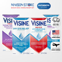 NƯỚC NHỎ MẮT VÔ TRÙNG VISINE (15ml) - Hàng Nhập USA Chính Hãng