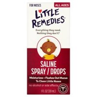 Nước nhỏ mũi Little Remedies Saline Spray/ Drops