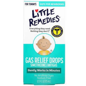 Nước nhỏ tiêu ga Little Remedies cho bé tư sơ sinh, 15ml