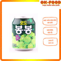 Nước nho xanh hàn quốc lon 238ml HAITAI thơm ngon bổ dưỡng