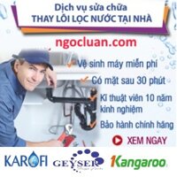 Nước qua máy lọc có bọt khí đục như nước vo gạo