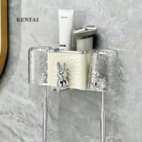 Nước Ripple Bàn Chải Đánh Răng Giá Vệ Sinh Nước súc Miệng Bàn Chải Đánh Răng Cốc Lưu Trữ Treo Tường Điện Bàn Chải Đánh Răng Giá Du Lịch Cốc