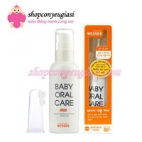 Nước Rơ Lưỡi, Vệ Sinh Răng Miệng Wesser Cho Bé (baby Oral Care) - 80g