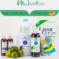 Nước rửa bát hữu cơ Layer Clean hương quýt Can to 5L