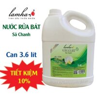 Nước rửa bát hữu cơ Sả Chanh/Quế Lam Hà can 3,6 lít